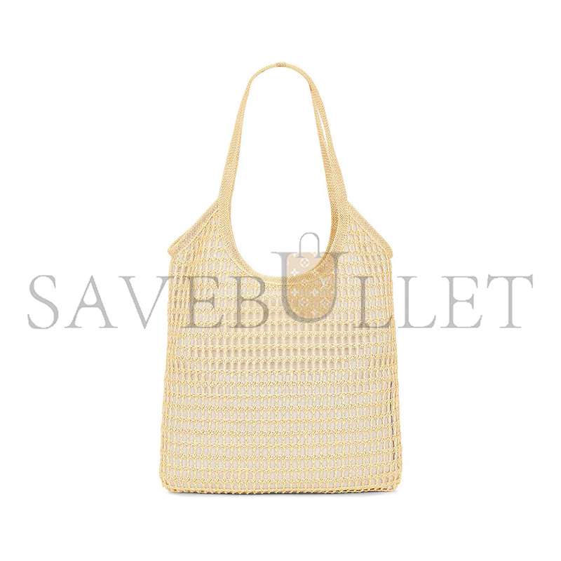MIU MIU RAFFIA EFFECT LINEN LOGO IVY BAG 5BG231 (40*35cm)